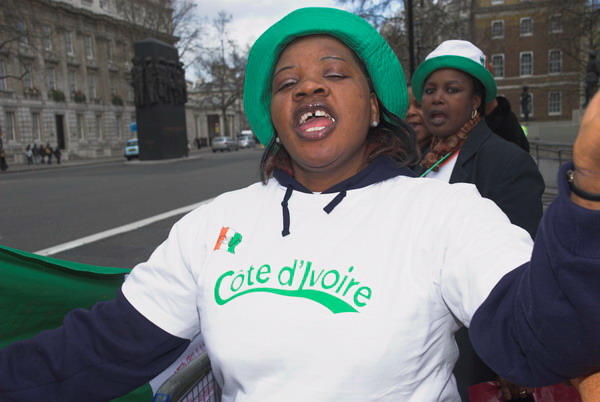 Ivorian Women Protest © 2006, Peter Marshall