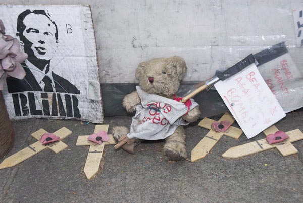 Brian Haw at Parliament Square