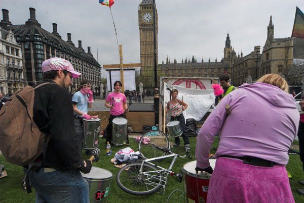 Brian Haw, Parliament Square  © 2006, Peter Marshall