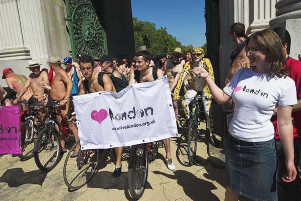 World Naked Bike Ride London. © 2006, Peter Marshall