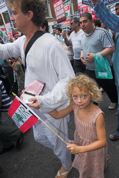 stop israeli attacks on lebanon and palestine © 2006, peter marshall