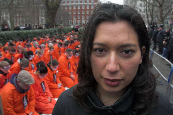 Amnesty 'Close Guantanamo' demo, US Embassy, London © Peter Marshall, 2007