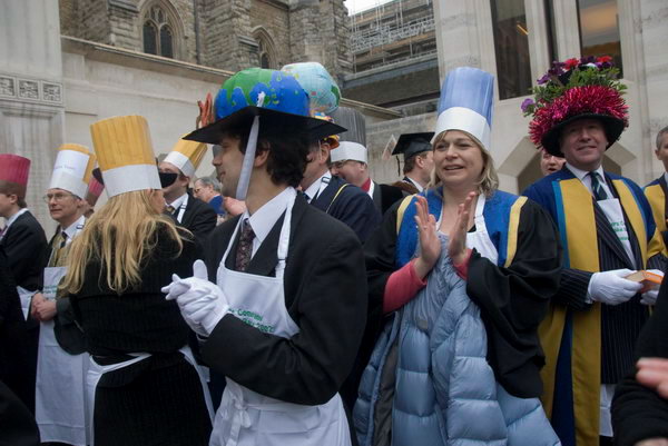 Worshipful Company of Poulters Pancake Race © 2007, Peter Marshall