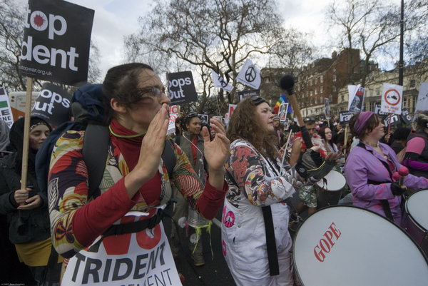 Stop Trident, Troops out of Iraq &copy; 2007, Peter Marshall