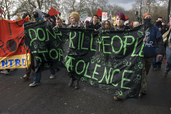 Stop Trident, Troops out of Iraq &copy; 2007, Peter Marshall