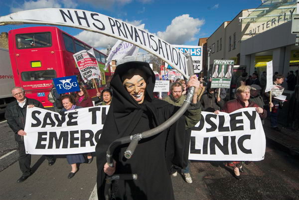 NHS March, Camberwell © 2007, Peter Marshall